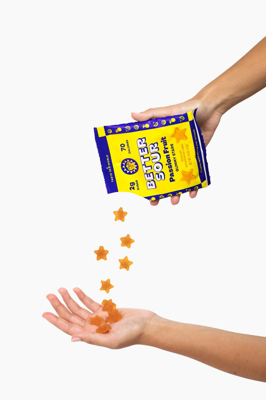 Better Sour - Better Sour | Passion Fruit Gummy Stars, 1.8oz