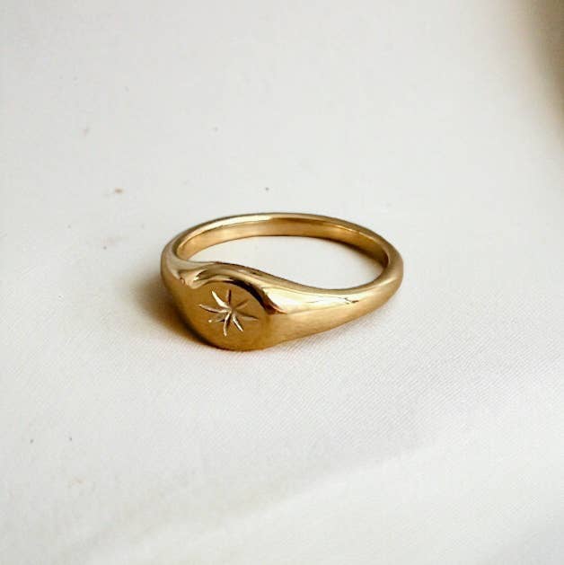 Boem Collection - Mini Starlet Signet Ring: 6