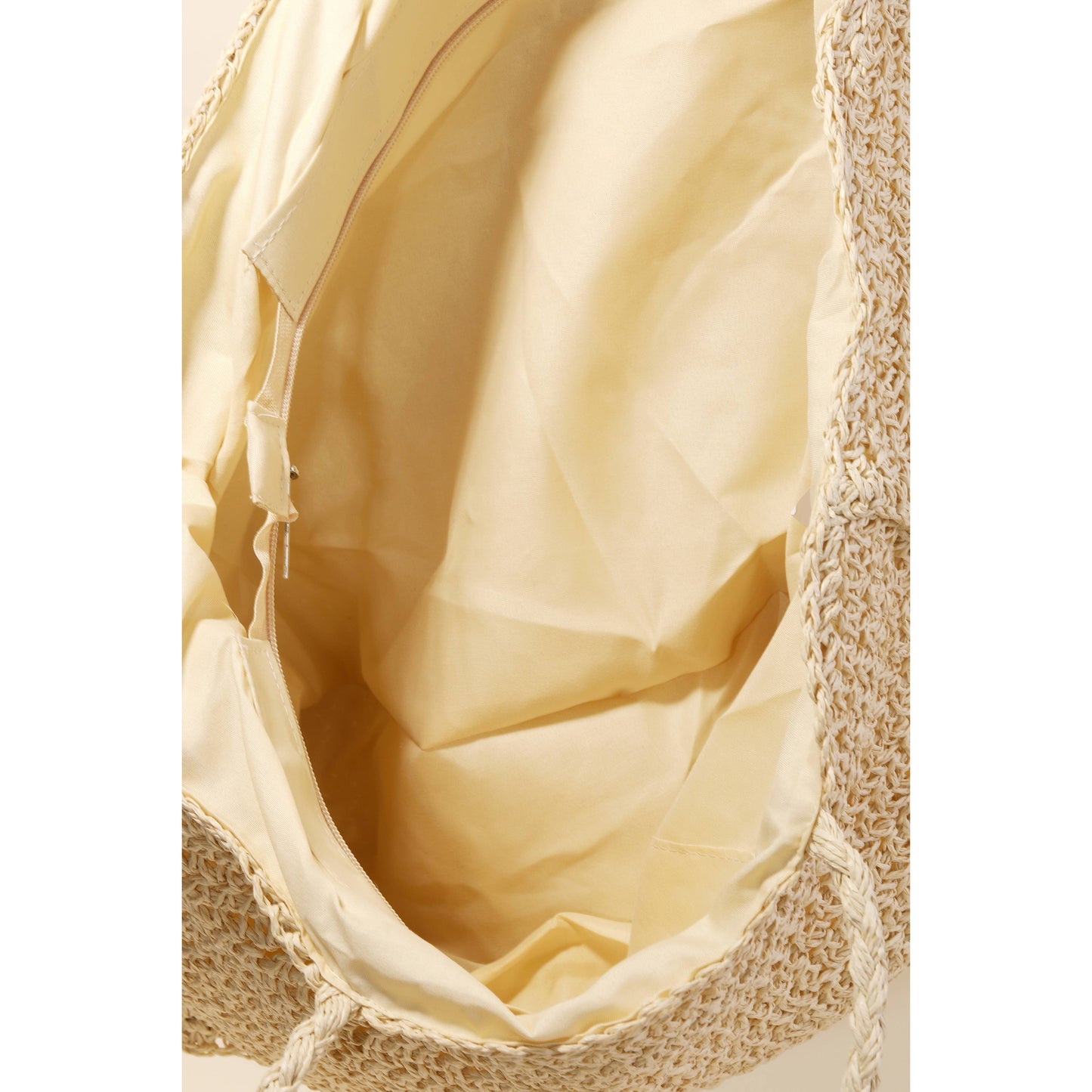 Straw Knit Tote Bag: IV