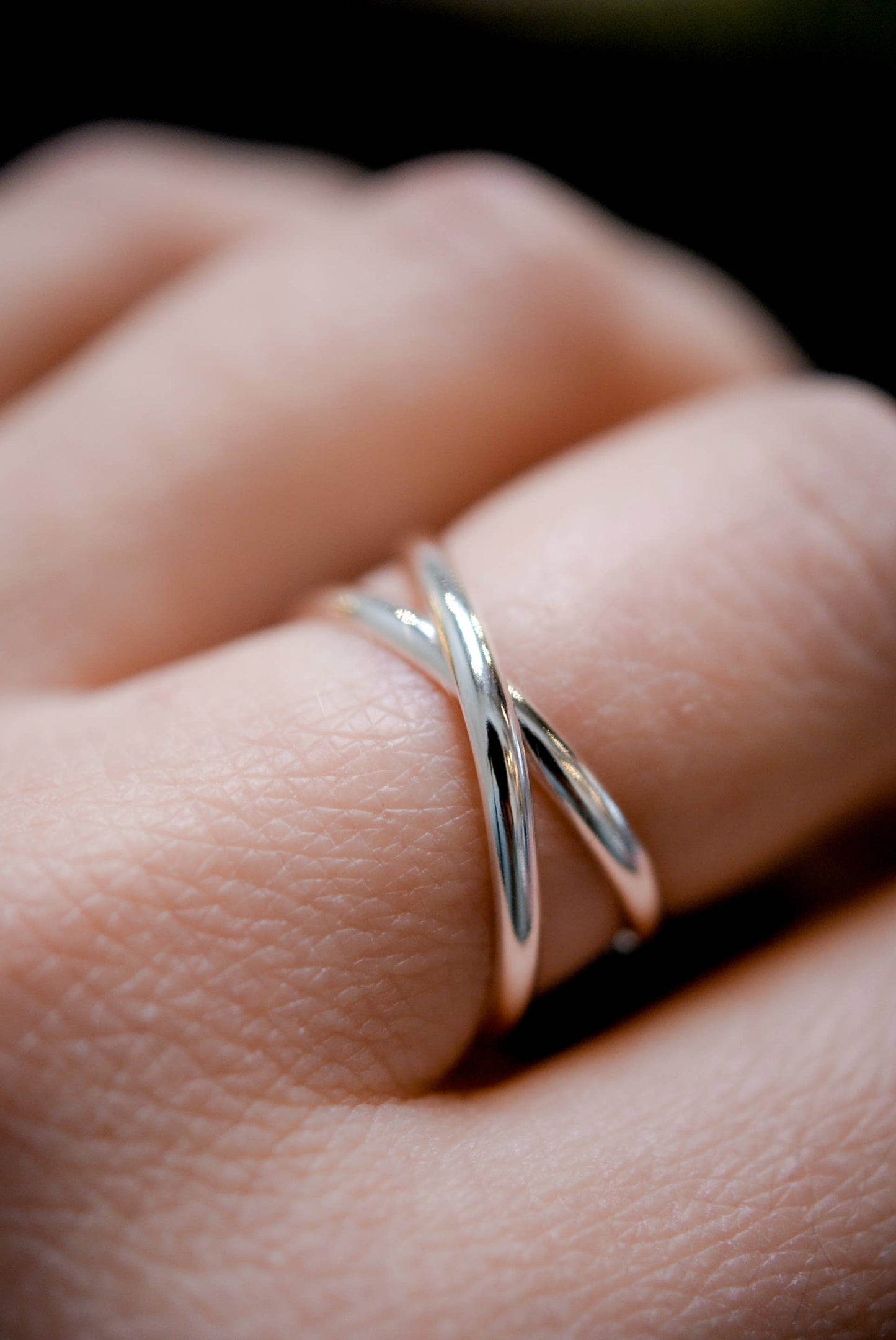 Hannah Naomi - Infinity X-Ring, 14K Rose Gold Fill: 6