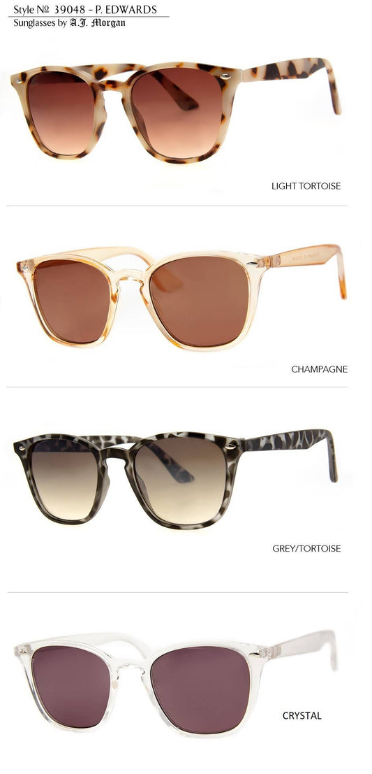 A.J. Morgan - P. Edwards - Sunglasses: Grey Tort