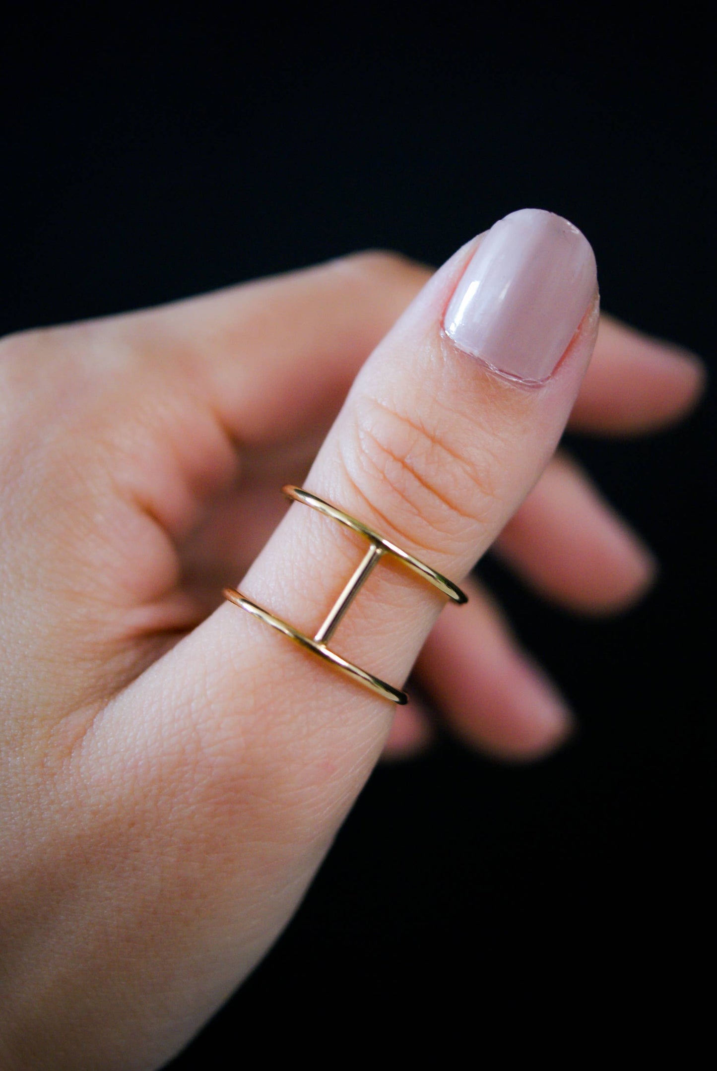 Hannah Naomi - Thick Cage Ring, 14K Gold Fill: Smooth Finish / 6.5 / Small