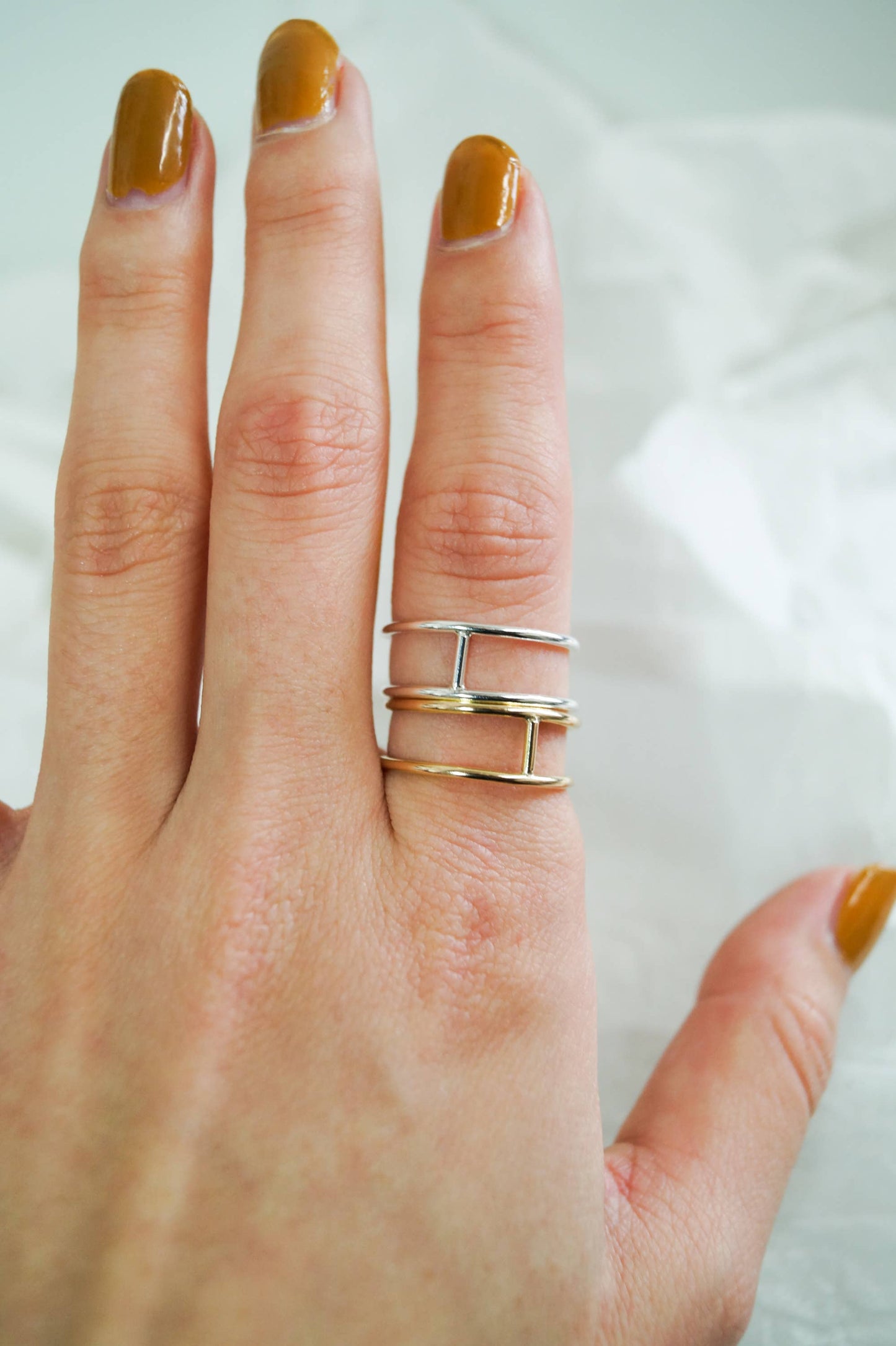 Hannah Naomi - Thick Cage Ring, 14K Gold Fill: Smooth Finish / 6.5 / Small