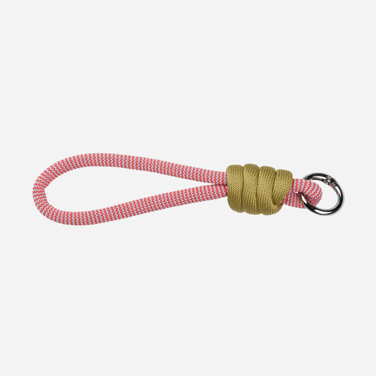 Colorblock Loop Keychain: Pink
