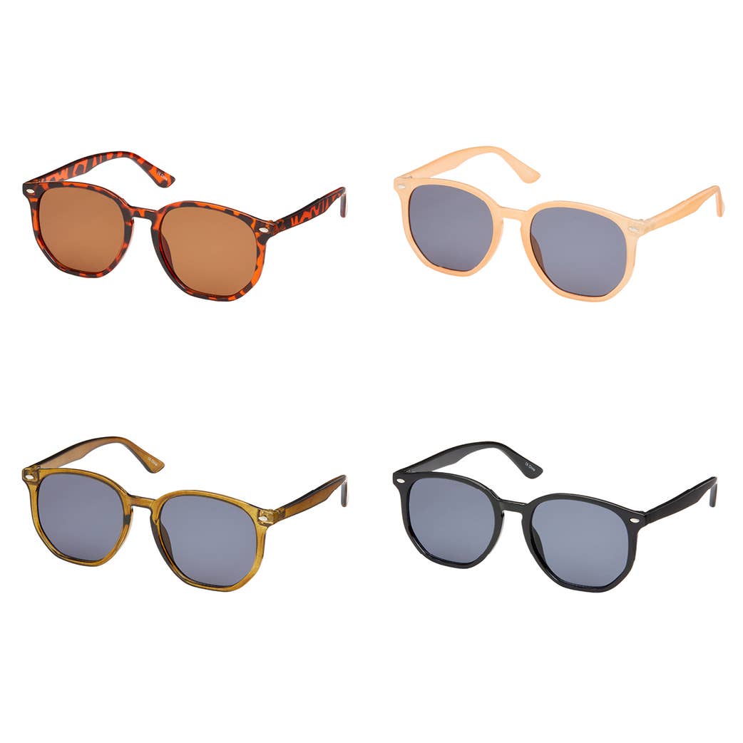 Blue Gem Sunglasses Inc - 1527 Heritage - Modern Round Sunglasses