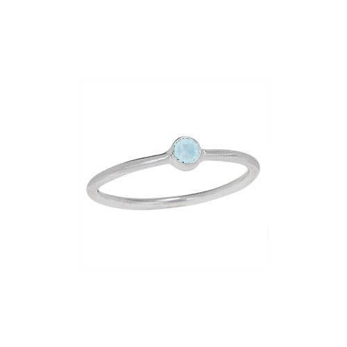 Tiger Mountain Jewelry - Crystal Waters Blue Topaz Sterling Silver Ring: 6