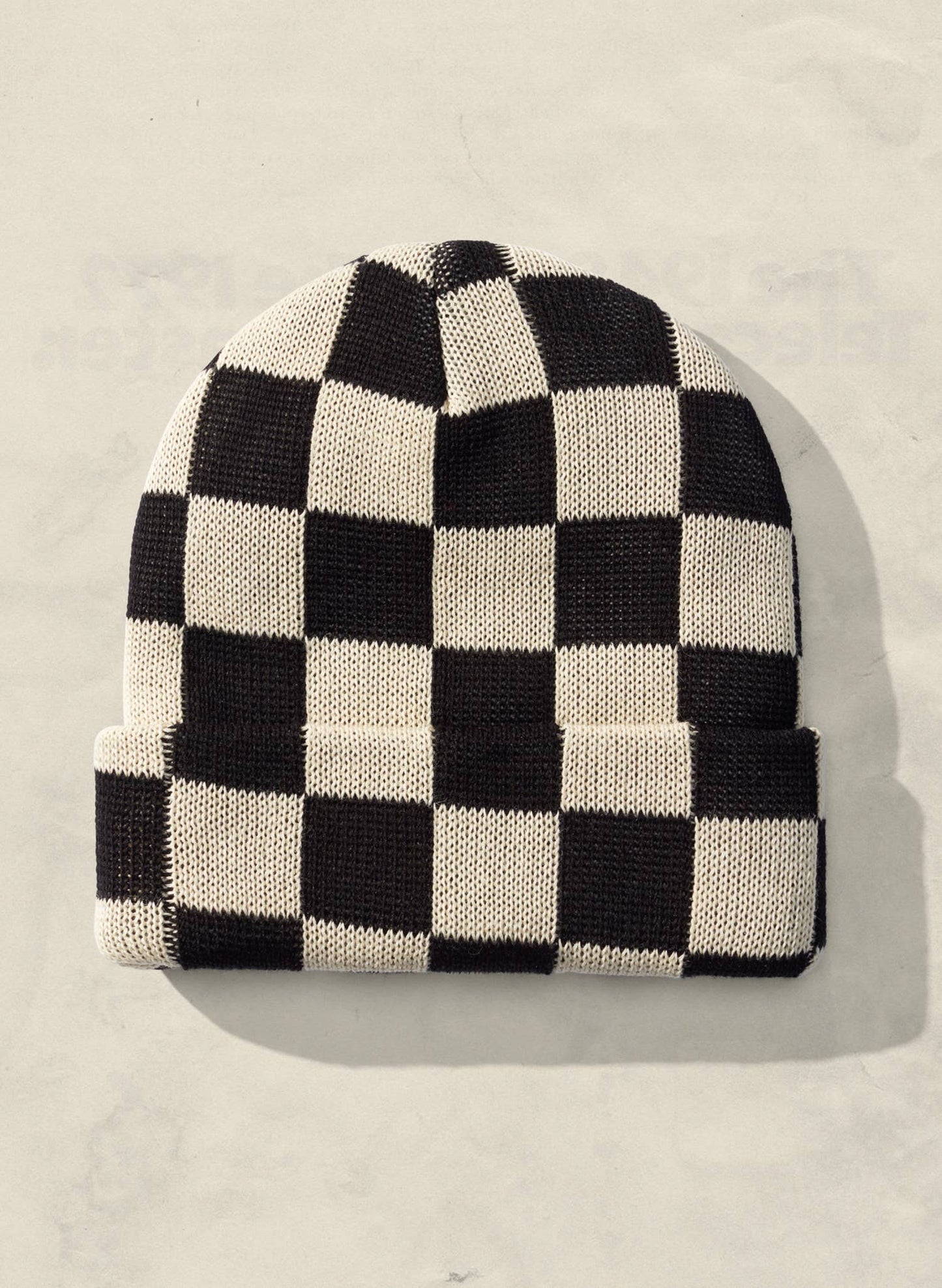 Checkerboard Slacker Beanie: Slate