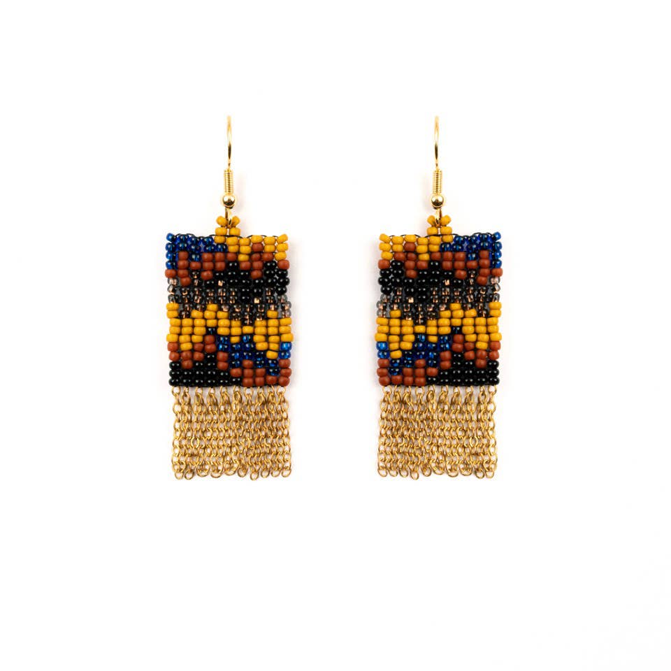 Rhythm Fringe Earrings: Midnight