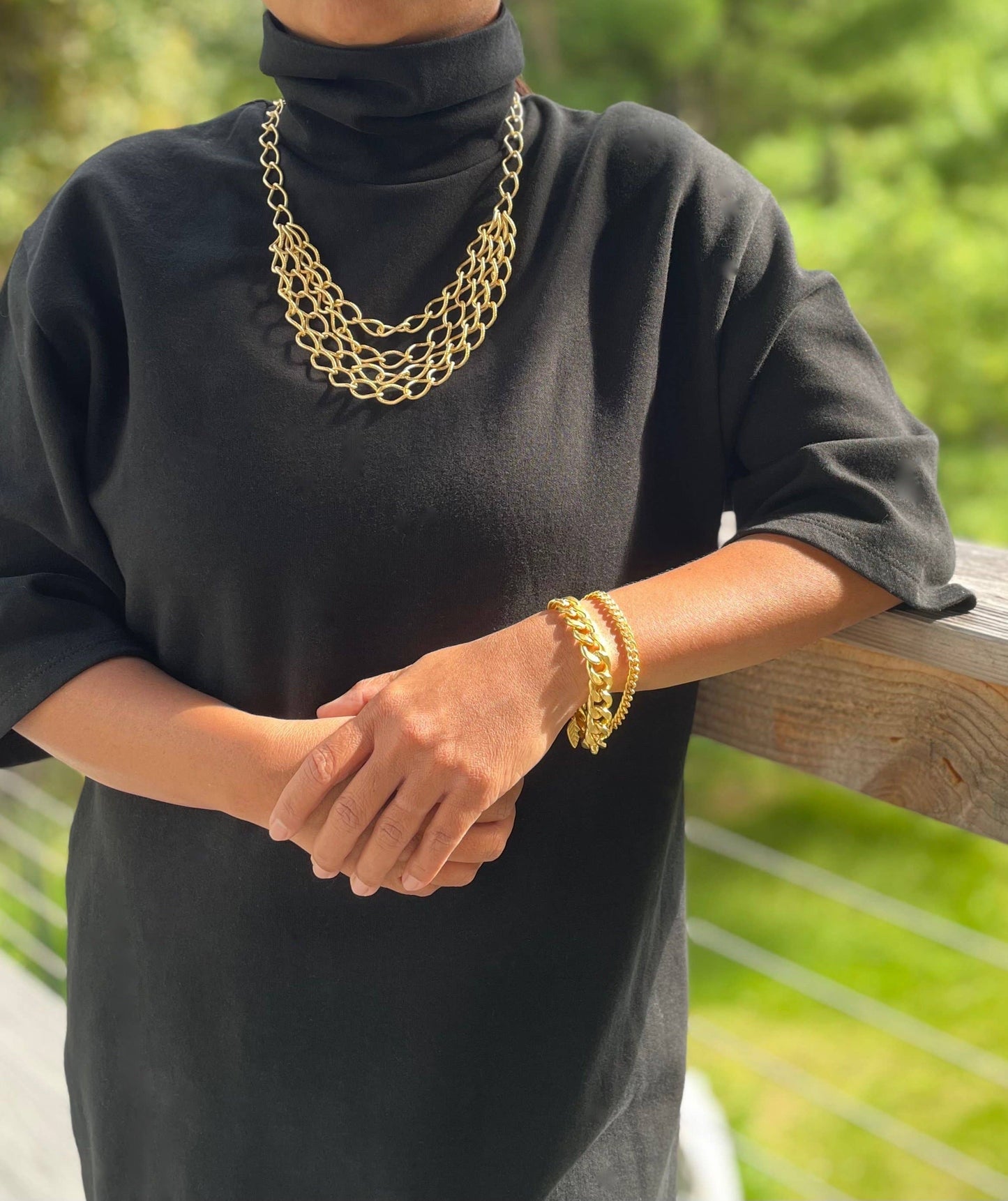 David Aubrey Jewelry - DORB26 Gold Chain Bracelet