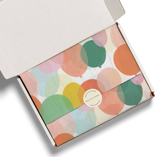 Birthday Balloons tissue paper: 5 Sheets