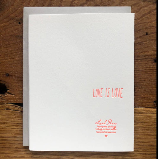 Hands Making Heart Letterpress Greeting Card