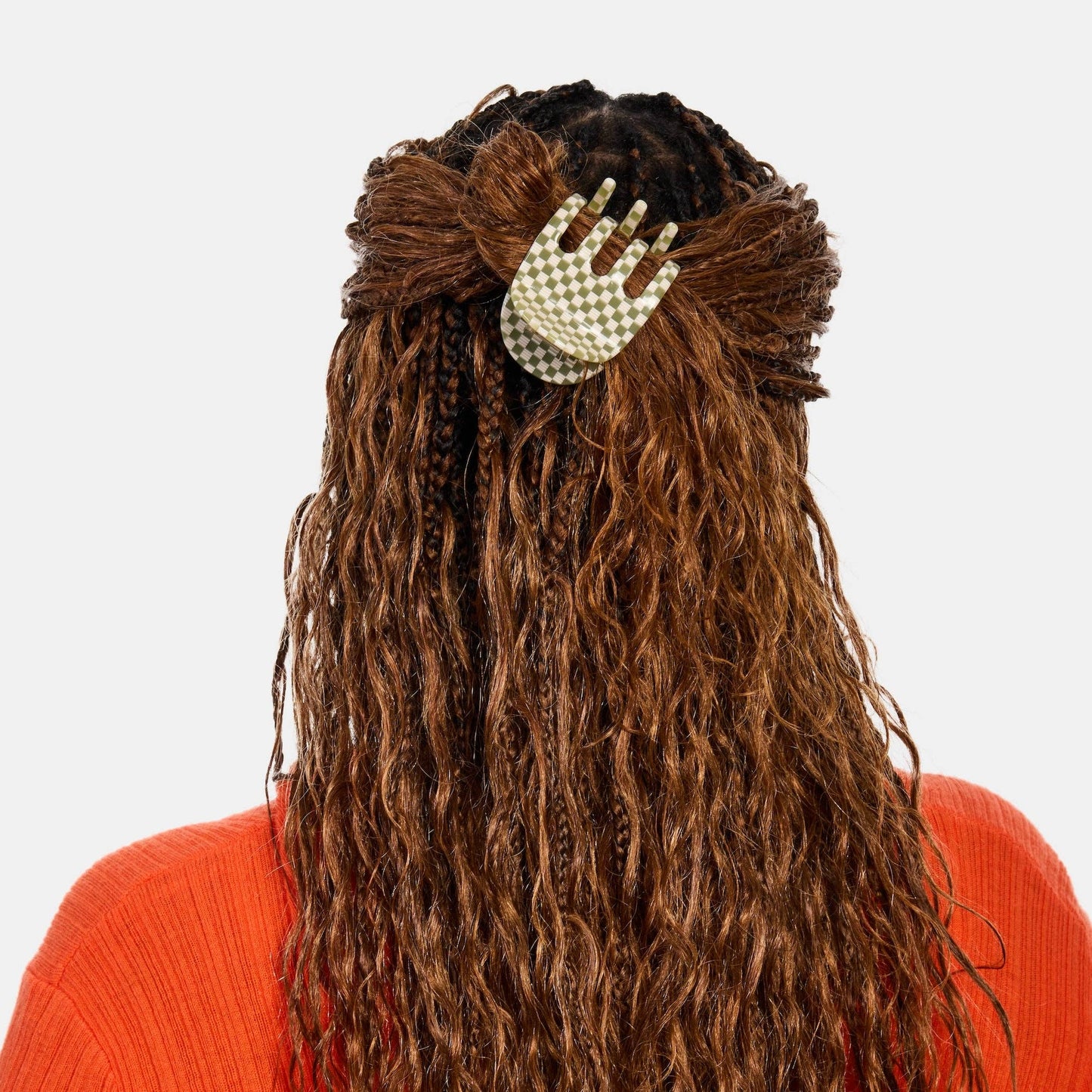 Ursa Claw in Olive Check