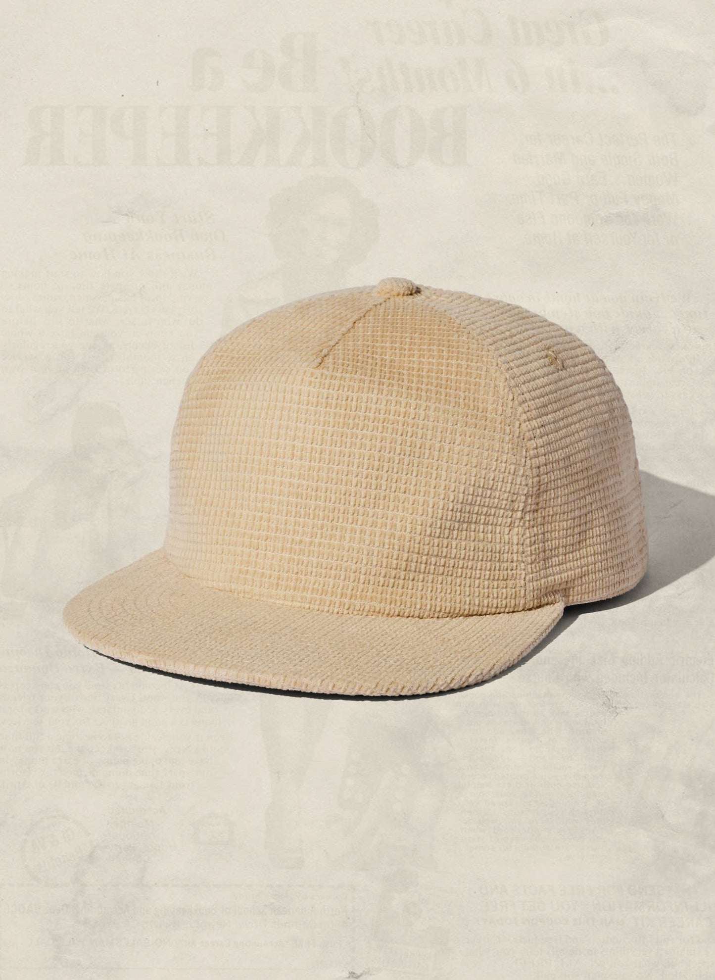 Waffle Corduroy Field Trip Snapback Hat: Slate