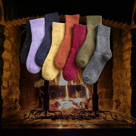 Mia Socks: Maroon