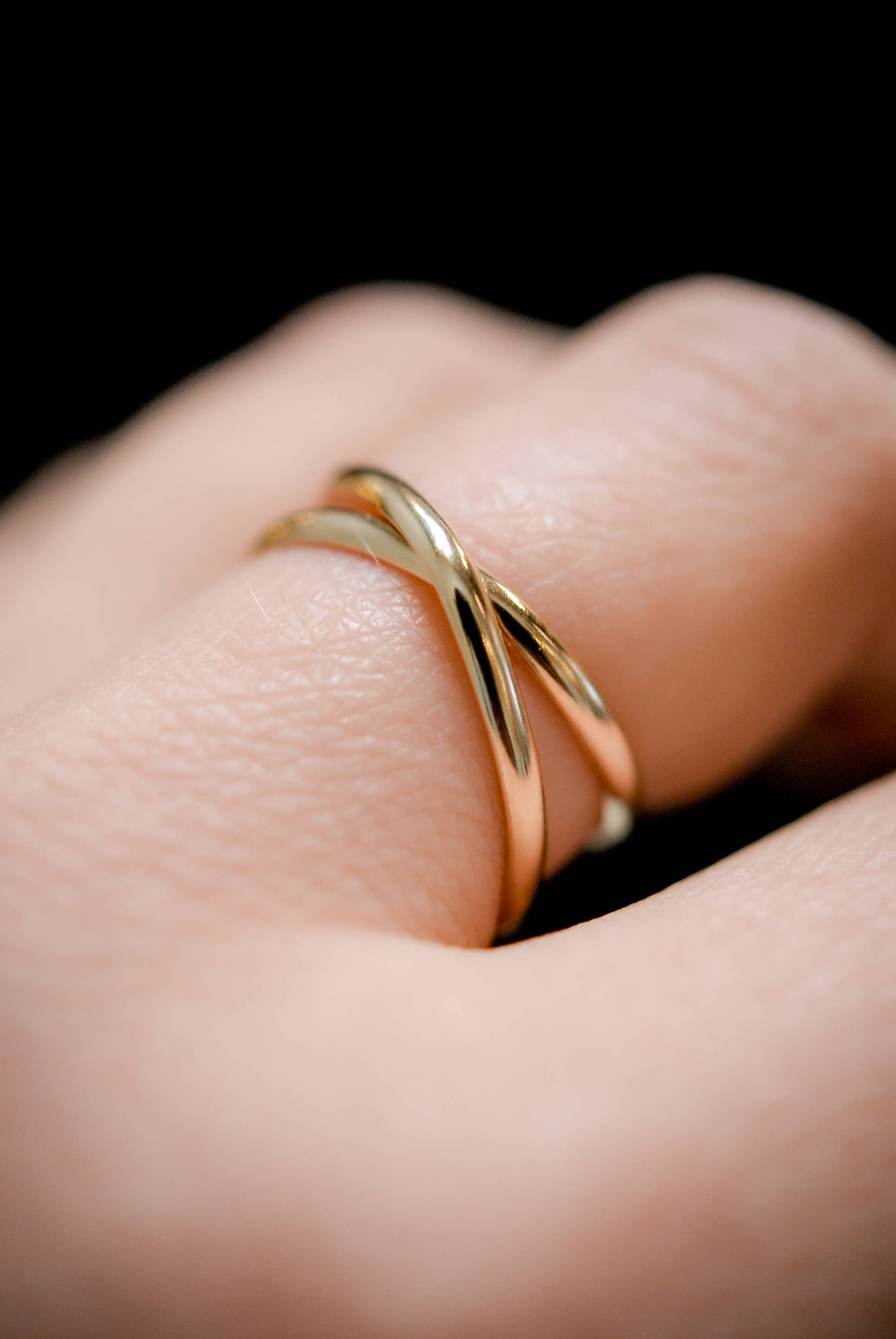 Hannah Naomi - Infinity X-Ring, 14K Rose Gold Fill: 6