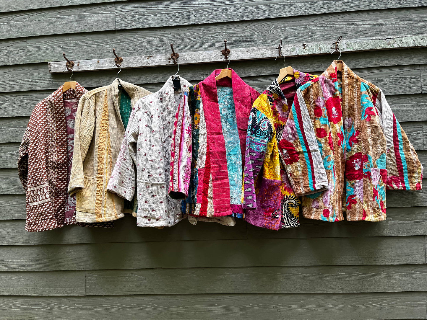 Seeds - Kantha Blazer Jacket | Repurposed Cotton Pockets One Size