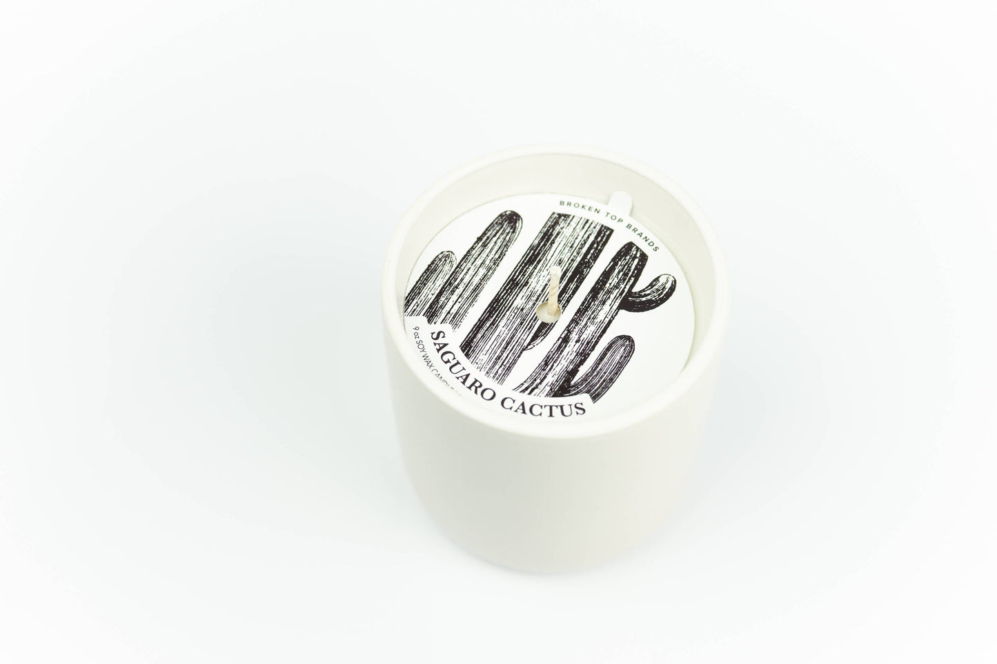 Broken Top Brands - Ceramic Botanical Soy Candle - Saguaro Cactus - 10 oz