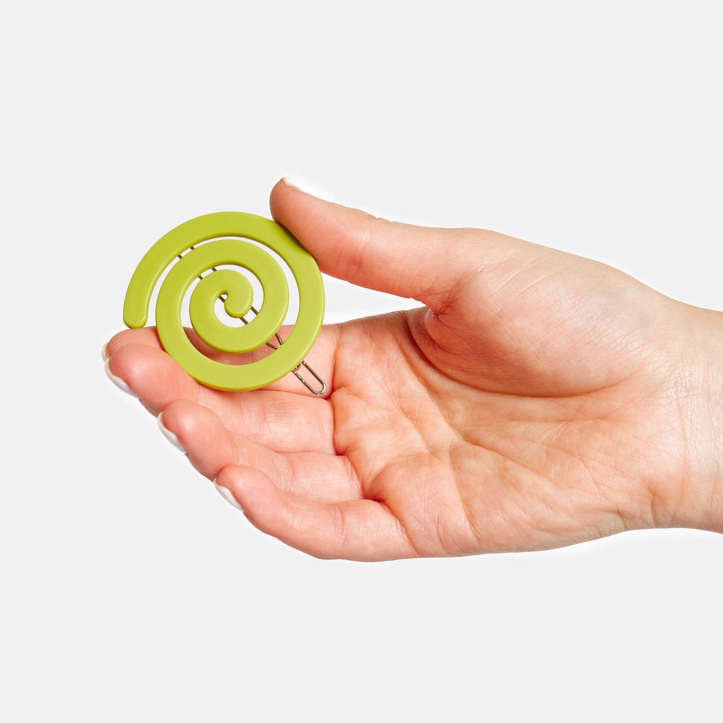 CHUNKS - Spiral Clip in Chartreuse