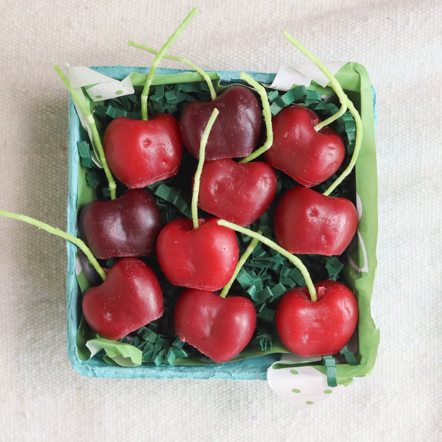 Dark Cherry Beeswax Birthday Candles 10-count: 10