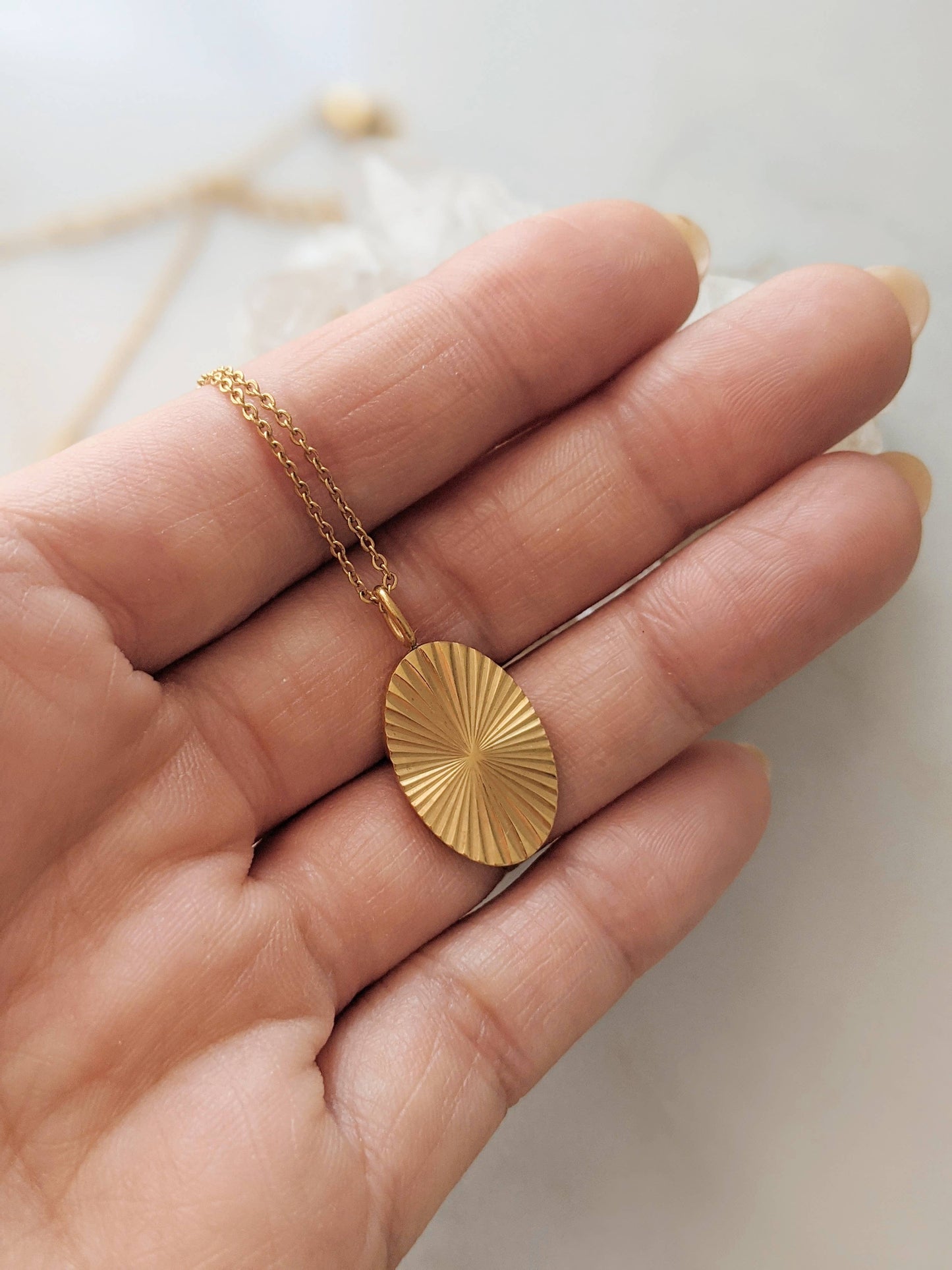 Boem Collection - Oval Burst Necklace
