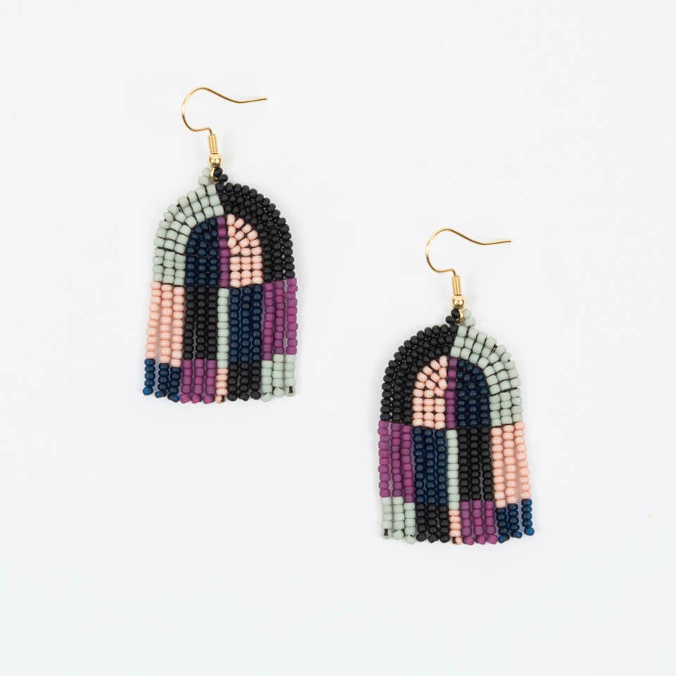 Altiplano - Patchwork Arco Earrings: Bauhaus