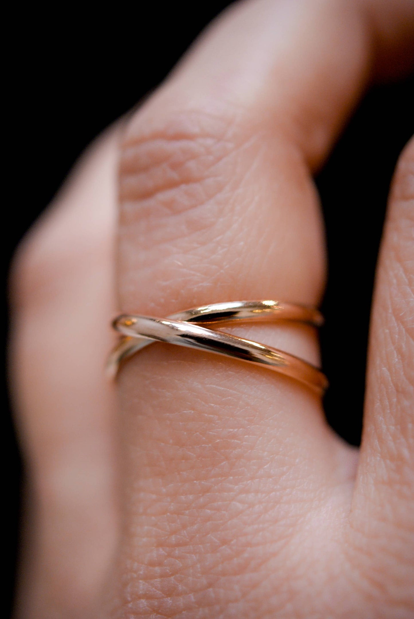 Hannah Naomi - Infinity X-Ring, 14K Rose Gold Fill: 6