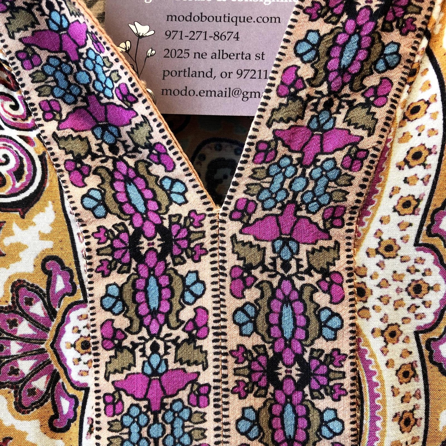 S - Kachel Anthropologie V Neck Bohemian Printed Travi Maxi Dress 0531AF