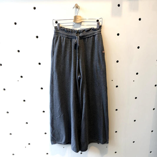S - Lunya Dark Gray Wide Leg Knit Drawstring Waist Lounge Pajama Pants 0507KL