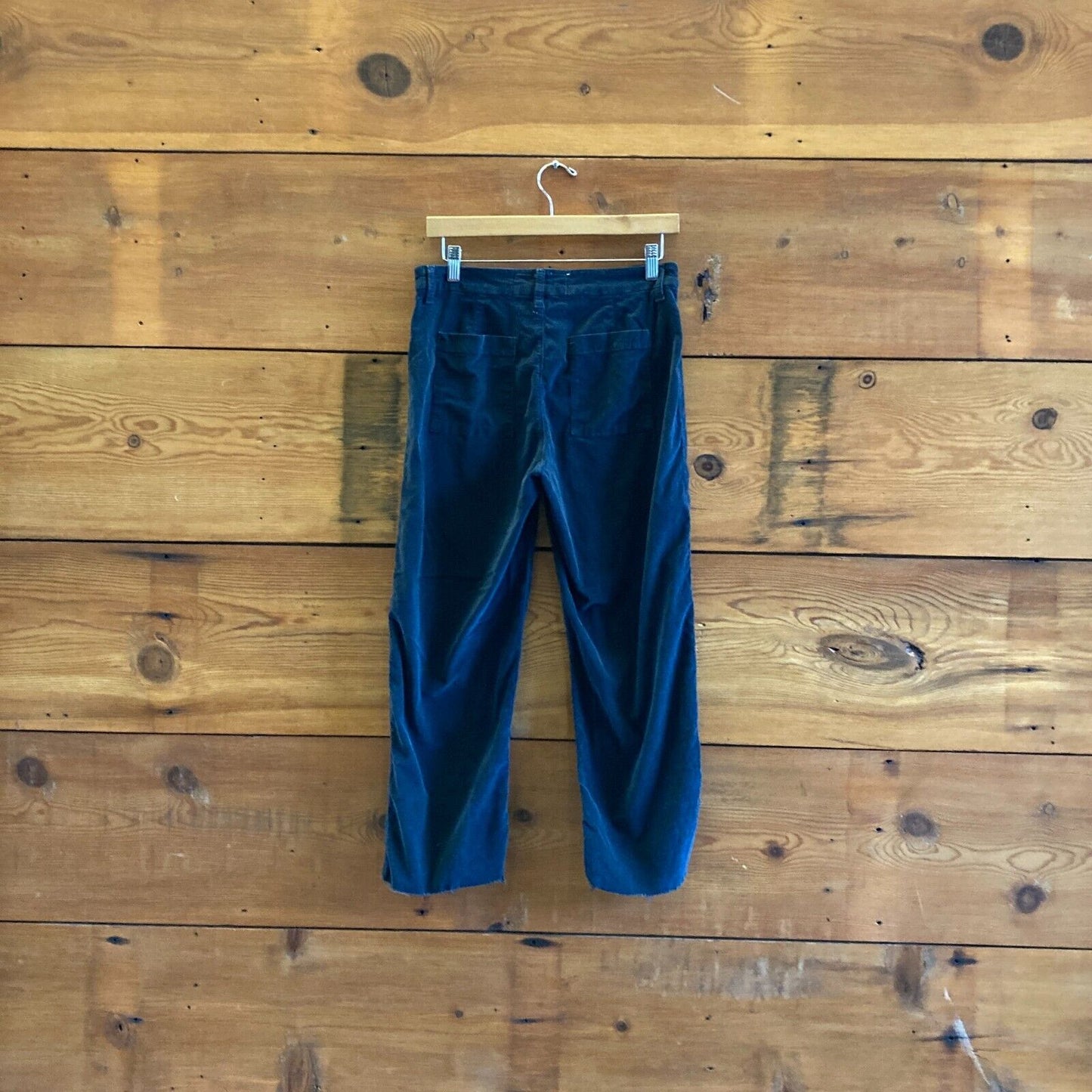 6 - Frank & Eileen Navy Blue Performance Cord Kinsale Frayed Hem Pants 0721DK