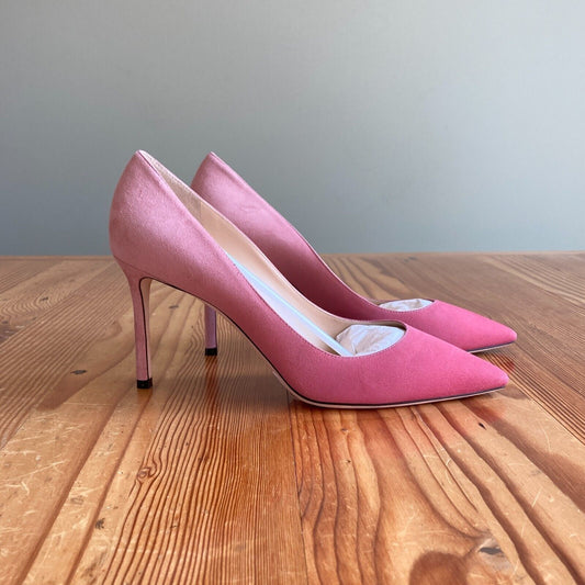 10.5 / 40.5 - Jimmy Choo Pink Degrade Romy Pointed Toe Pumps NEW w/ Box 0322AS