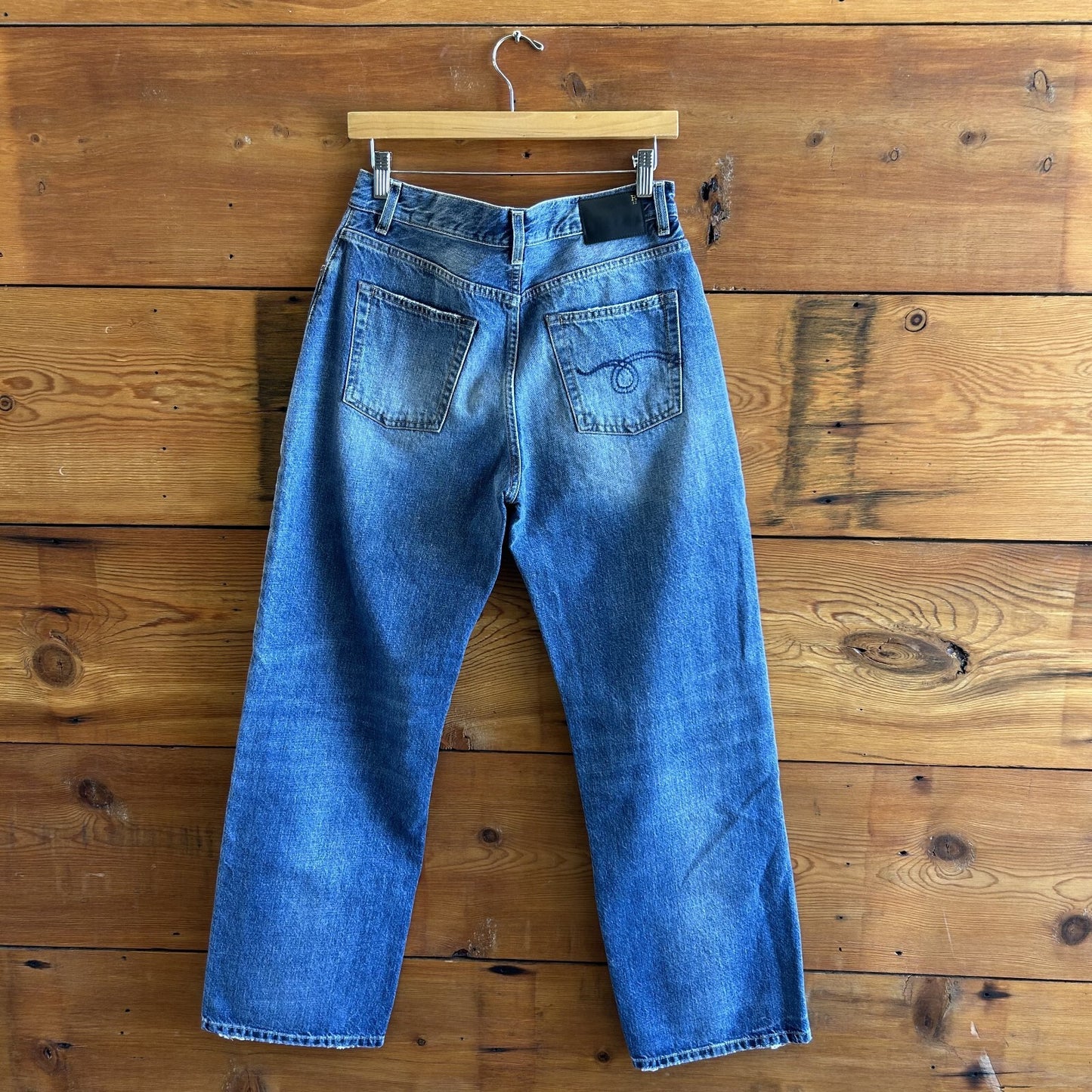 29 - R13 Amber Blue Wash Denim Alice Slim Straight Leg Womens Jeans 4427SC