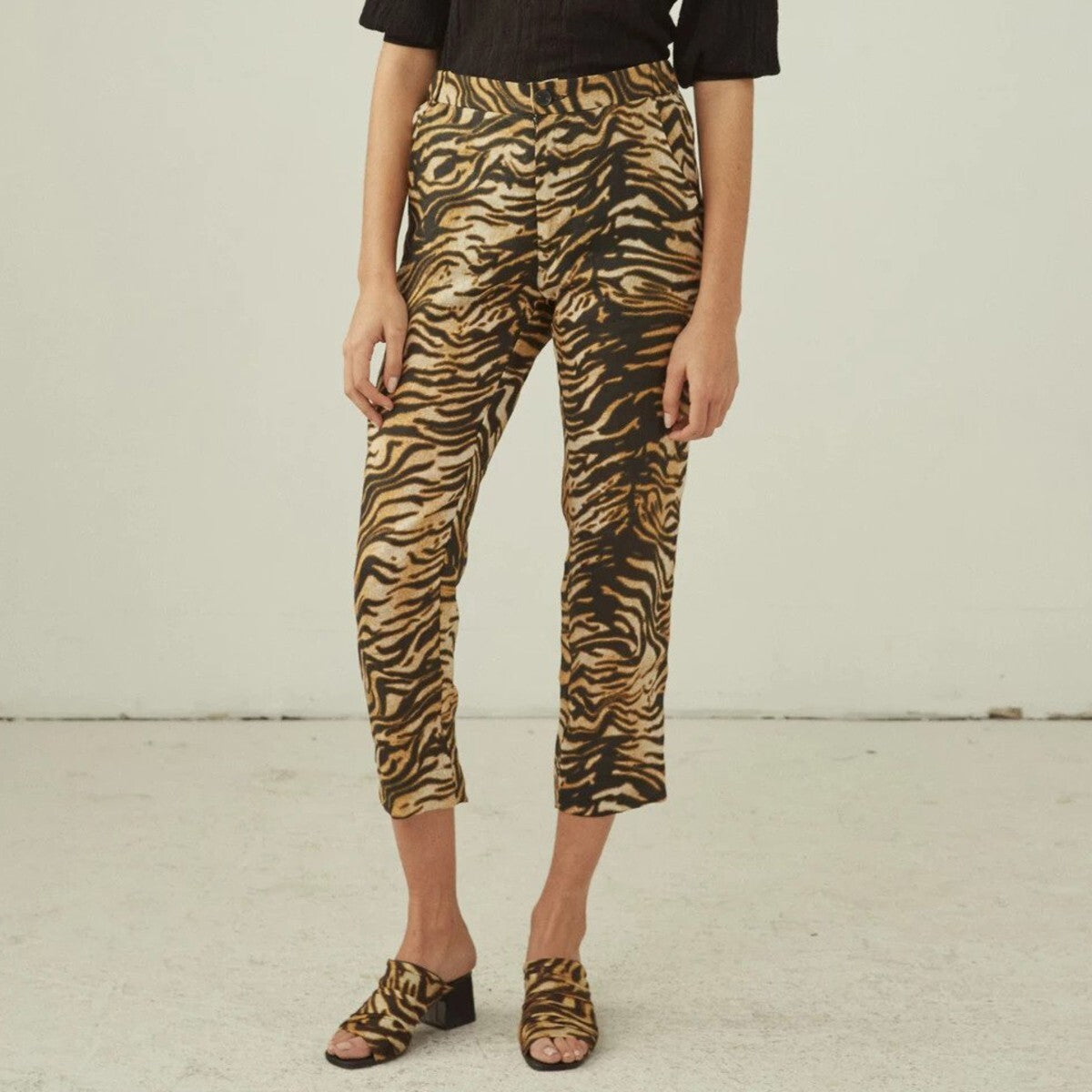 2 - Rachel Comey Council Tiger Print Tesoro Womens Pants 0426CR