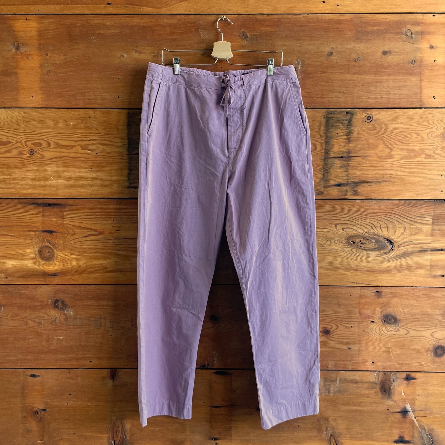 L - Rag & Bone Berry Pink Purple NEW Tie Waist Trouser Pants 0417DL