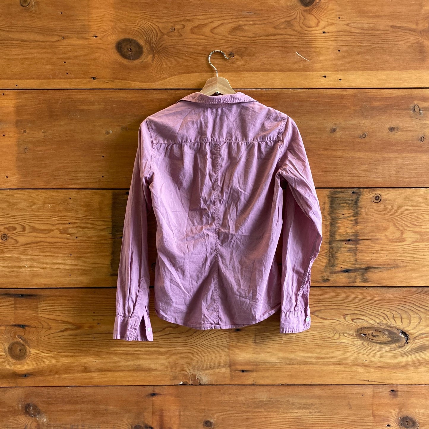 S - Frank & Eileen Mauve Long Sleeve Button Up Barry Shirt Top 0518KR