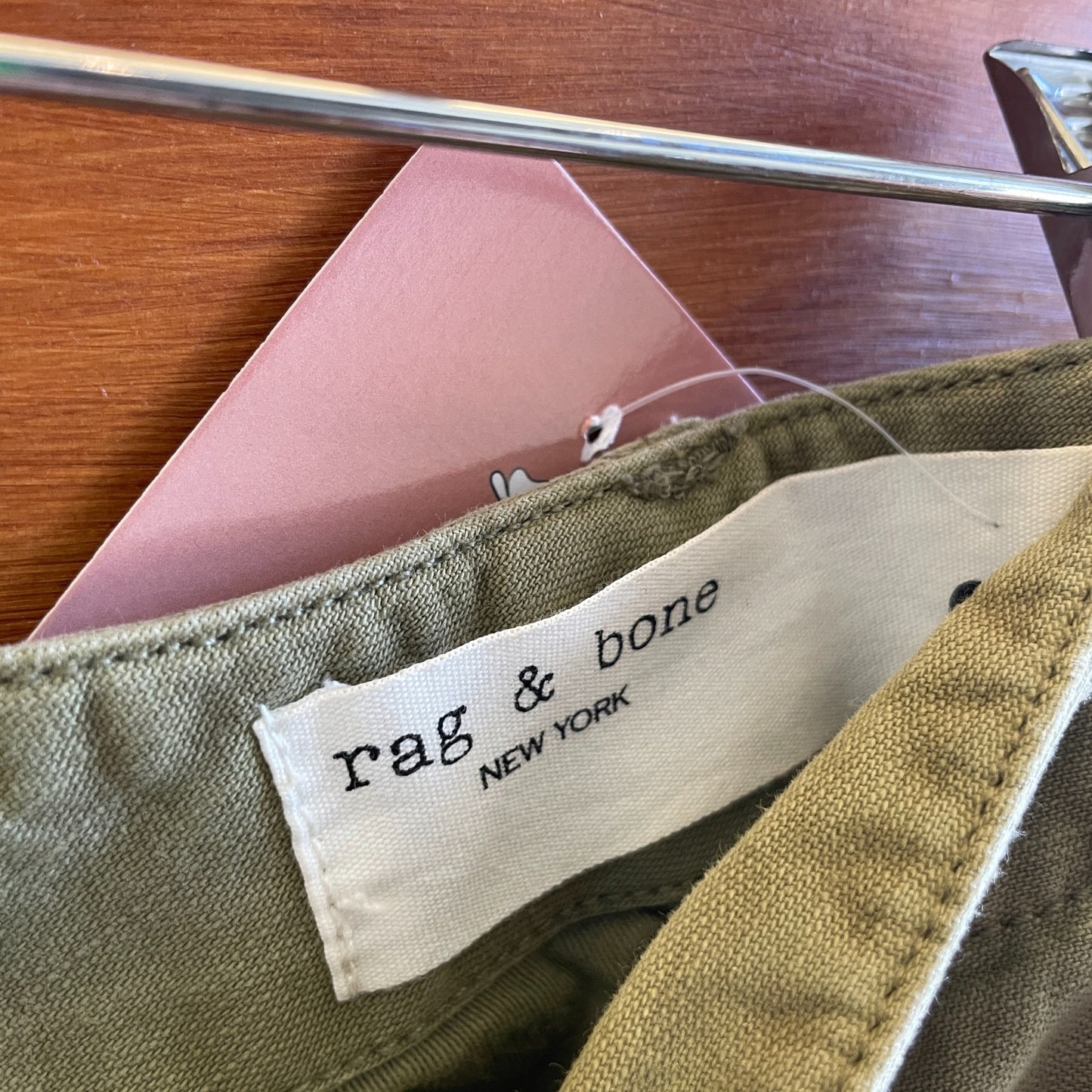 28 - Rag & Bone Olive Green y2K Cargo Pocket Knee Length Skirt 0504AK
