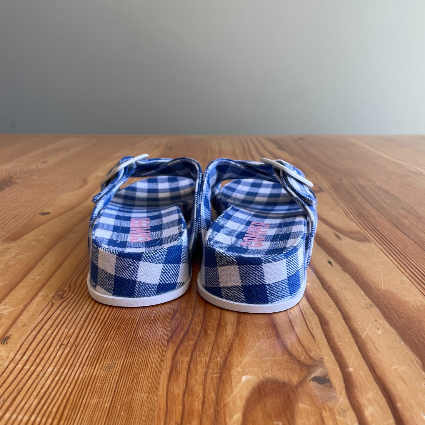 9 / 39 - Camper Blue White Atonik Cross Strap Slide Sandals NEW w/ Box 0802SS