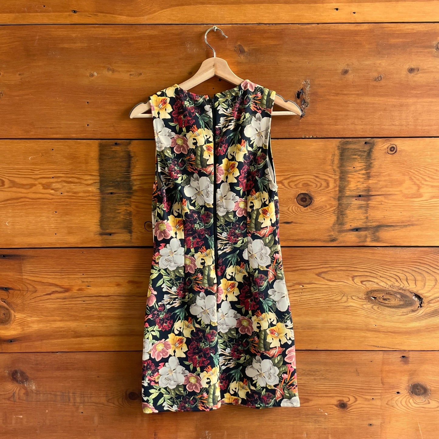 4 - Alice + Olivia Juniper Floral Black Wynell NEW Sleeveless Mini Dress 0509GF