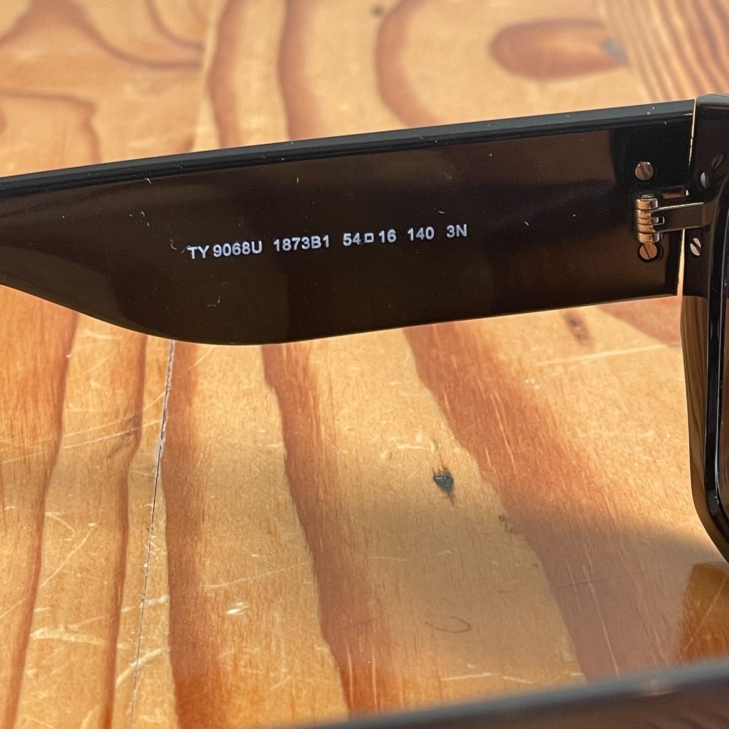 Tory Burch Black TY9067U Rectangle Sunglasses w/ Case 0701JB