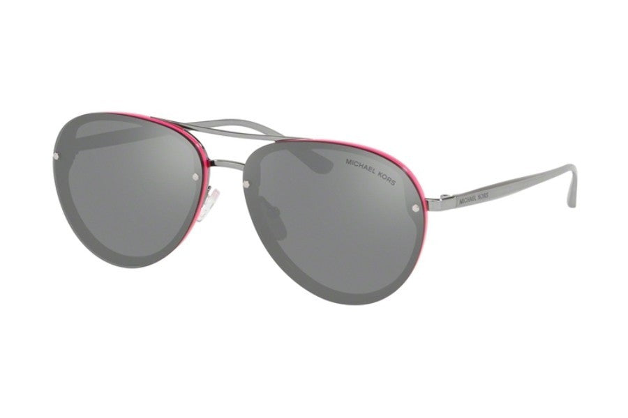 Michael Kors Womens Abilene MK2101 Neon Pink Silver Sunglasses w/ Case 0701JB