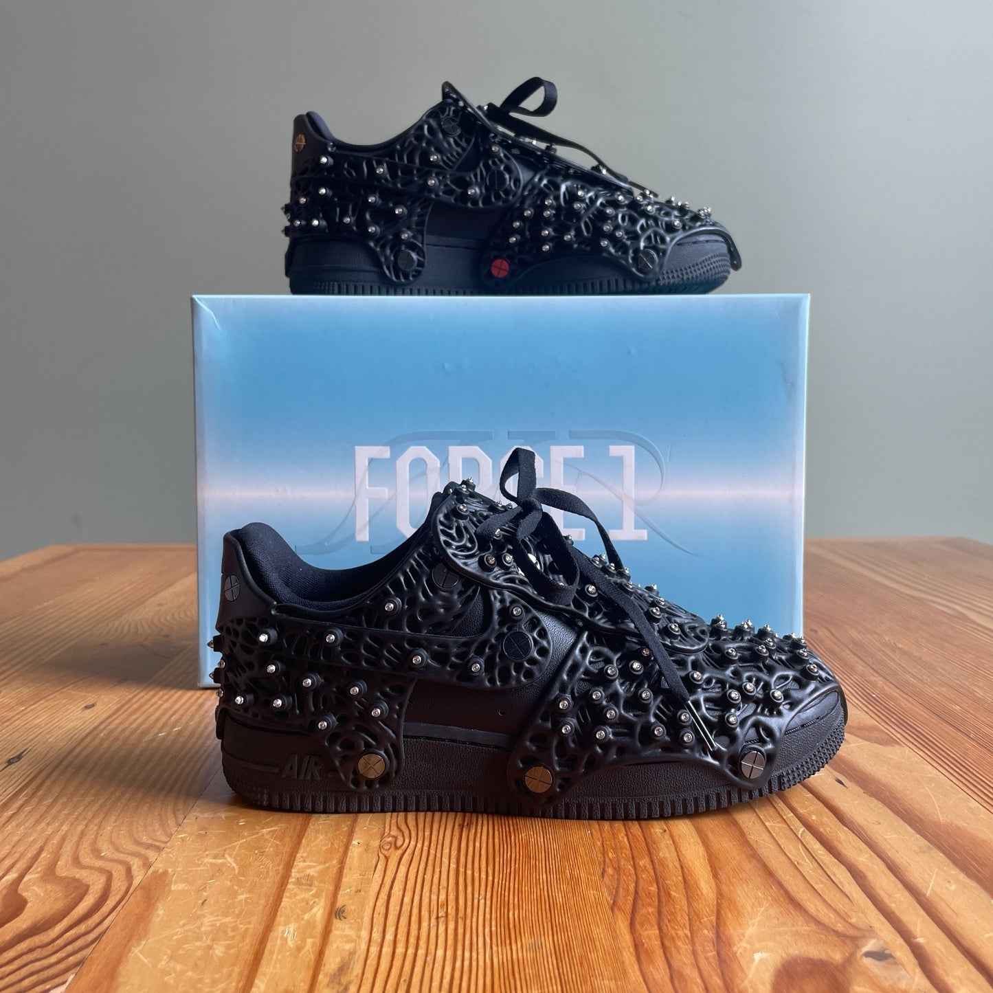 6.5 - Nike Black Air Force 1 LXX x Swarovski Black 2021 CV7668-001 w/ Box 0716MD