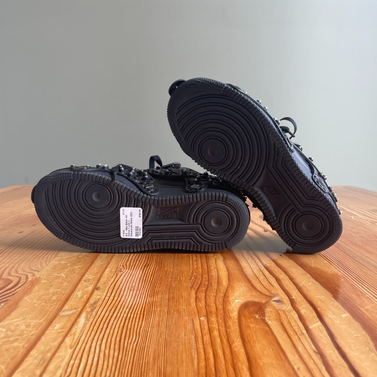 6.5 - Nike Black Air Force 1 LXX x Swarovski Black 2021 CV7668-001 w/ Box 0716MD