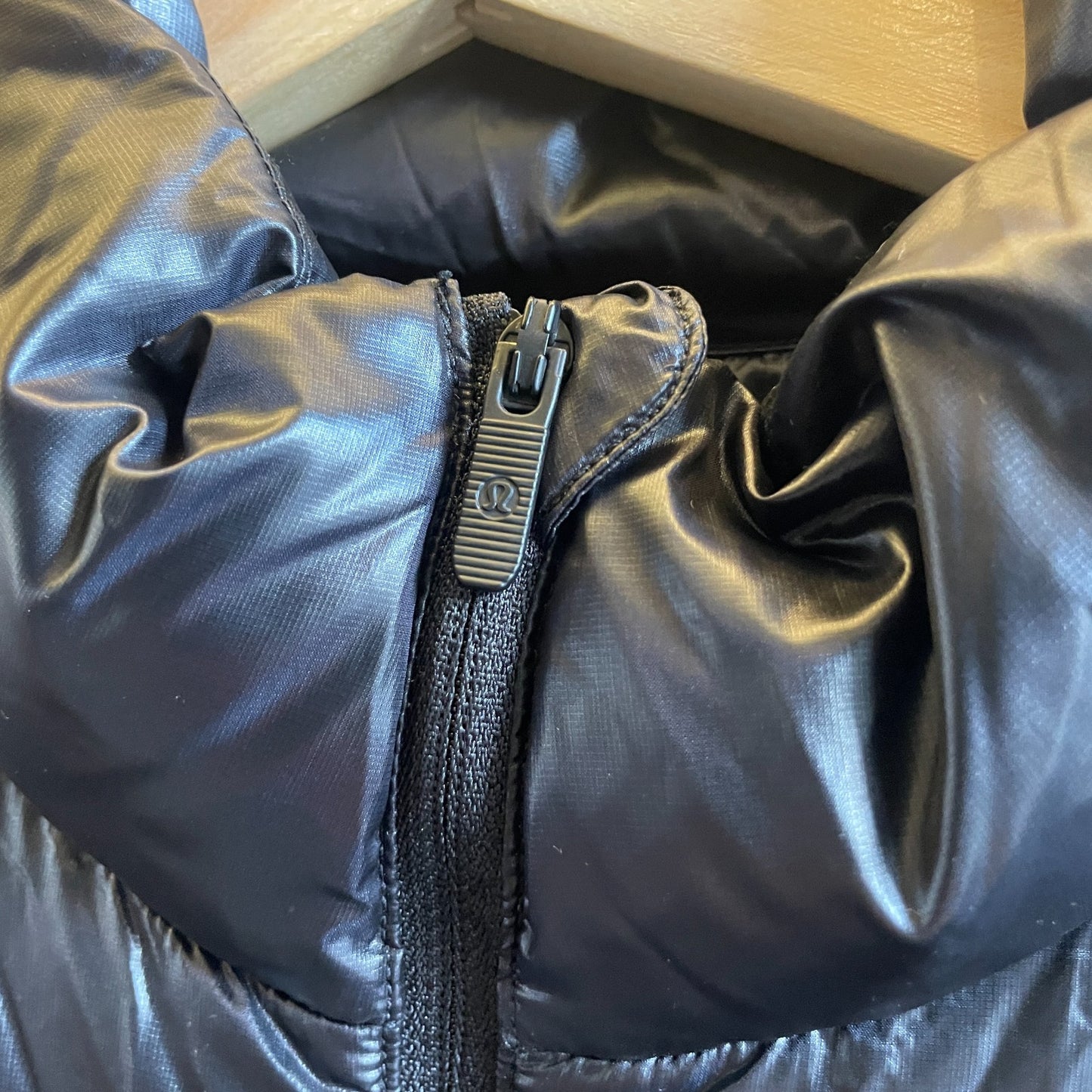 4 - Lululemon $228 Black Navigation Stretch Down Zip Up Jacket Coat 1217MA