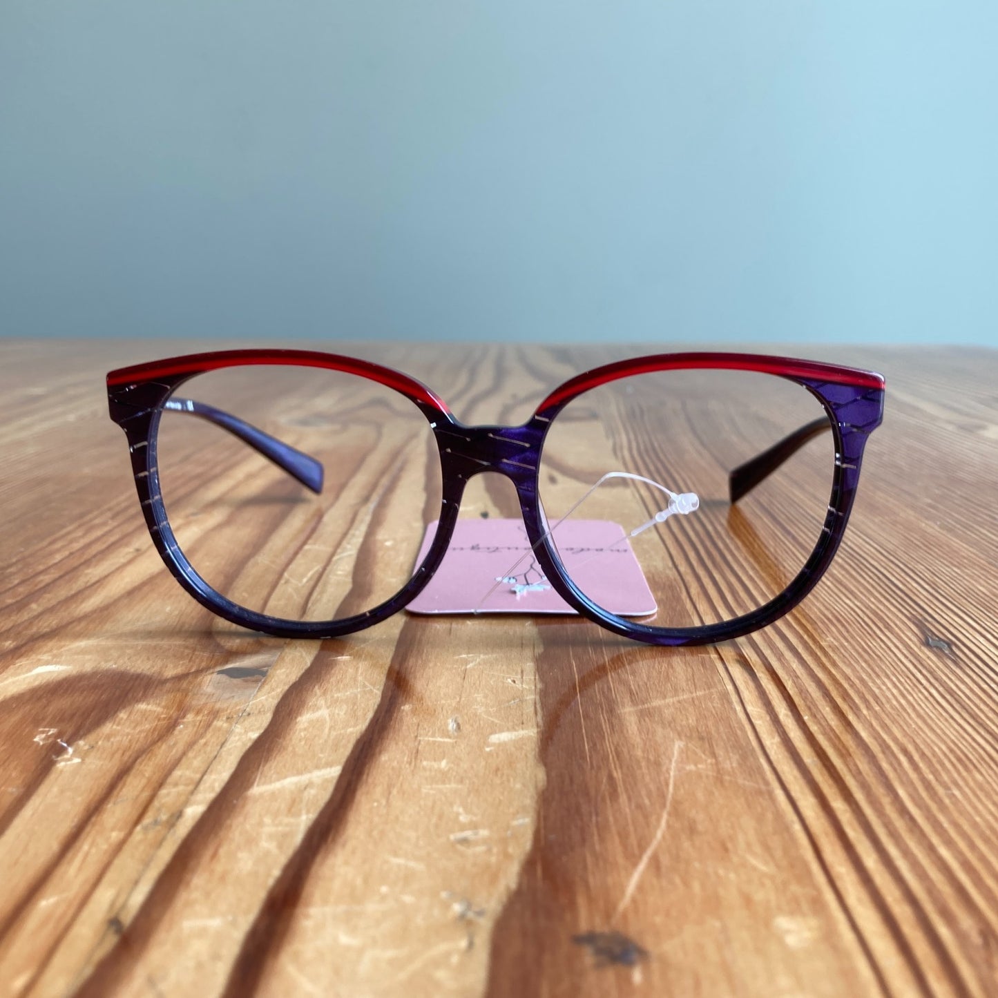 ALAIN MIKLI Purple Red Handmade Italy A03069 002 Eyeglasses Frames 0808BB