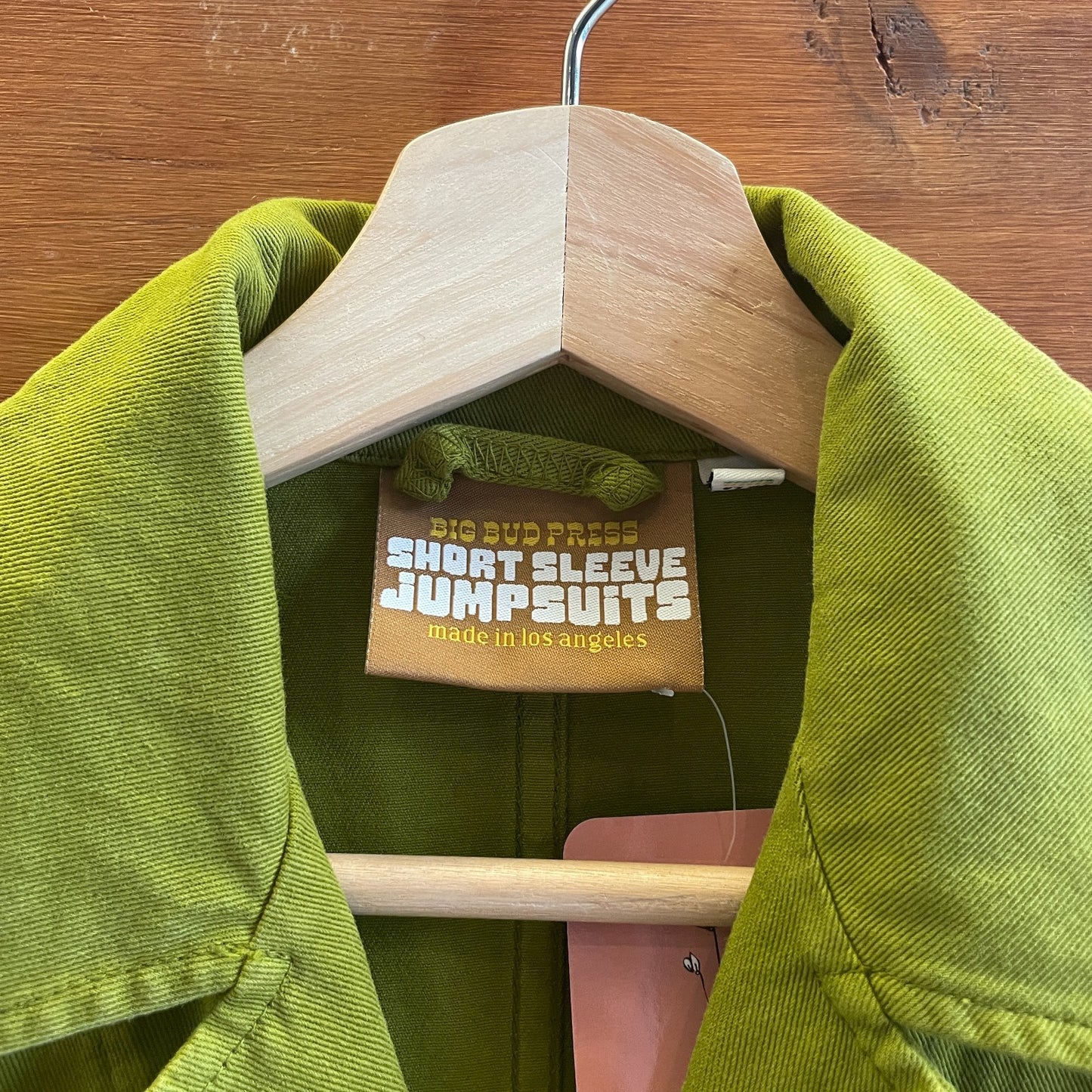 XXS - Big Bud Press Warm Olive Green Short Sleeve Zip Jumpsuit 0312IG