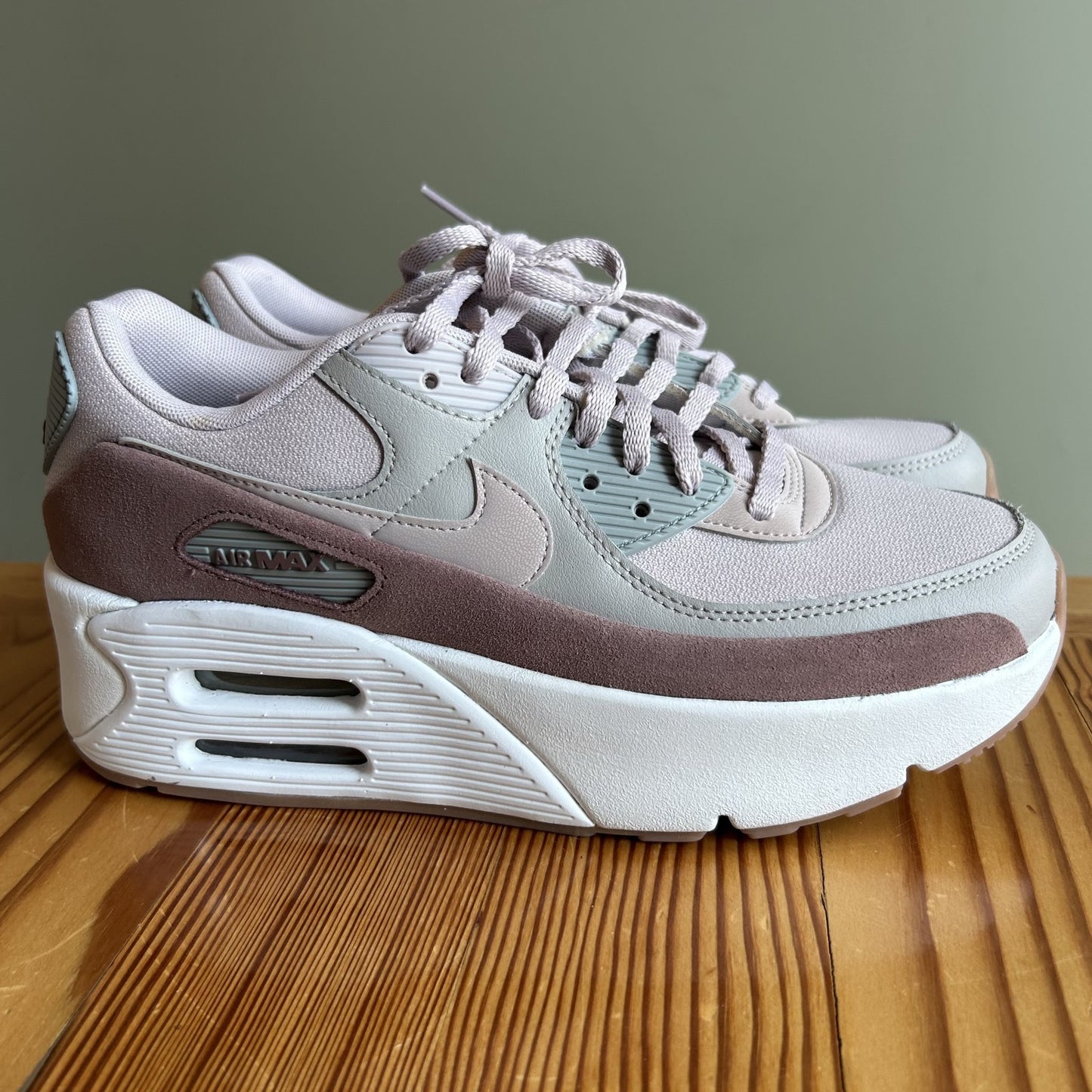 8.5 - Nike Air Max 90 LV8 Platform FD4328-001 Sneakers Shoes NEW 0817JE