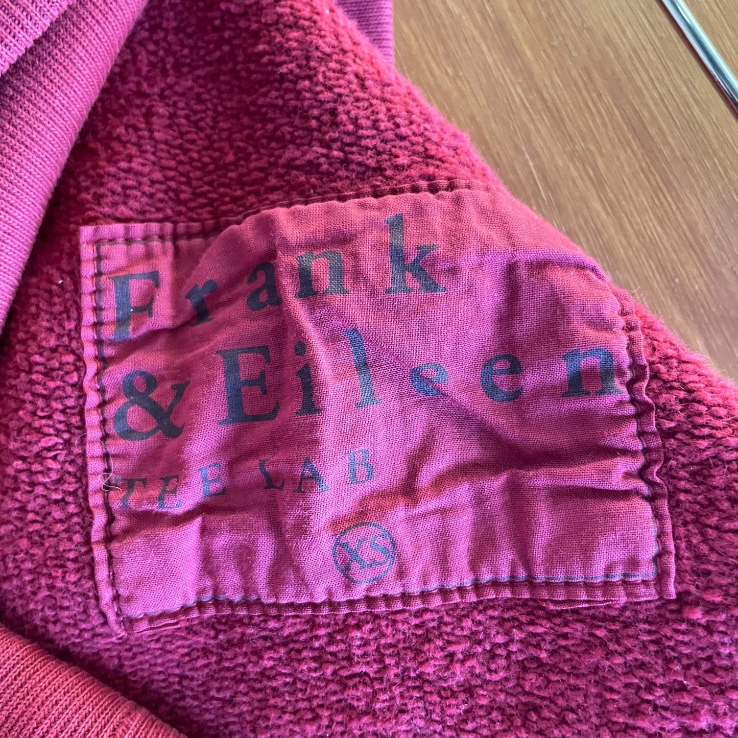 XS - Frank & Eileen Cranberry Red Tulip Hem Trouser Sweatpants LAB628TF 0120SC