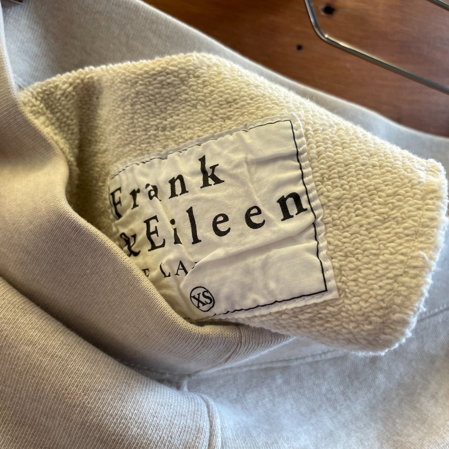 XS - Frank & Eileen Tee Lab Beige Tulip Hem Trouser Sweatpants LAB628TF 0120SC