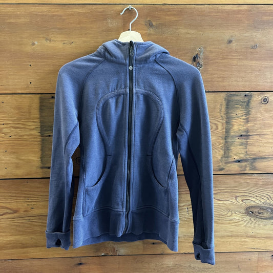 6 - Lululemon Blue Hooded Classic Scuba Hoodie Sweatshirt 1206CC
