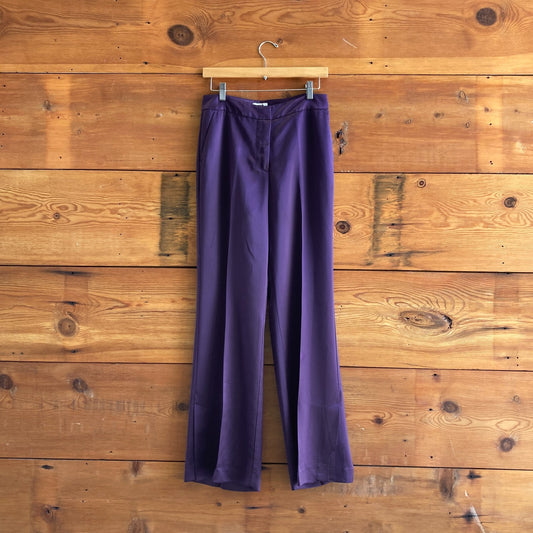 4 - Jason Wu Purple Satin NEW $475 Sleeveless Vest Top & Pants Set Outfit 0224NW