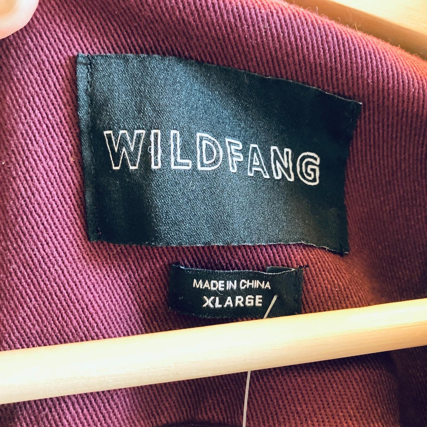 XL - Wildfang Burgundy Long Sleeve The Essential Coverall Jumpsuit 0530JF